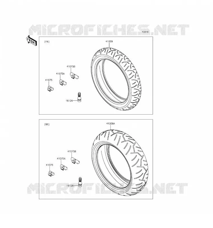 TIRES Kawasaki MOTOS 636 2016 NINJA ZX-6R  ZX636EGF