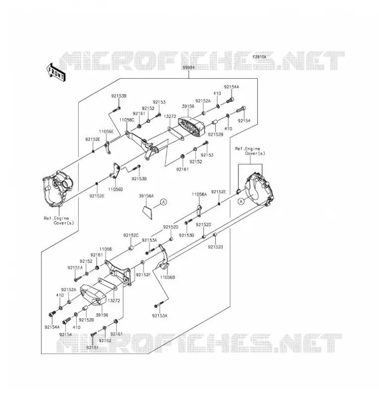 ACCESSORY (PROTECTION MOTEUR) Kawasaki MOTOS 636 2016 NINJA ZX-6R  ZX636EGFA