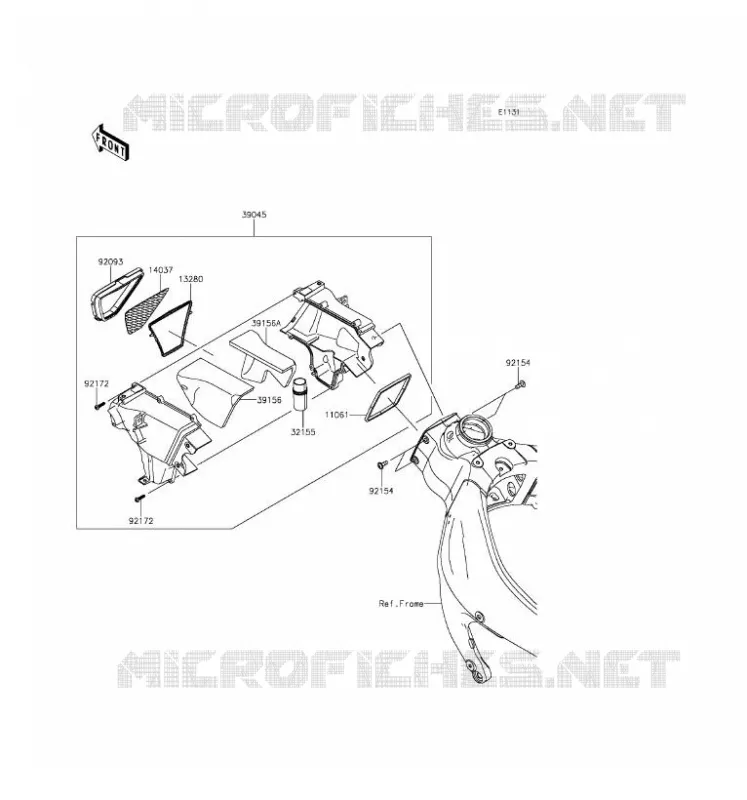 DUCT Kawasaki MOTOS 636 2016 NINJA ZX-6R ABS  ZX636FGF
