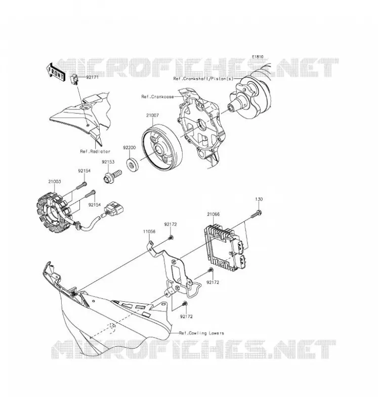 GENERATOR Kawasaki MOTOS 636 2016 NINJA ZX-6R ABS  ZX636FGF