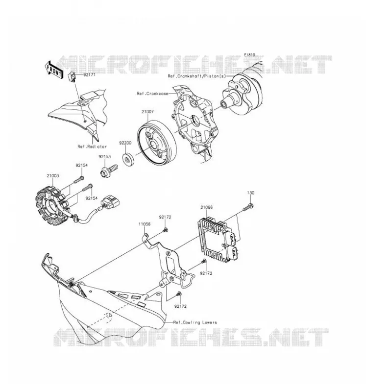 GENERATOR Kawasaki MOTOS 636 2016 NINJA ZX-6R ABS  ZX636FGF