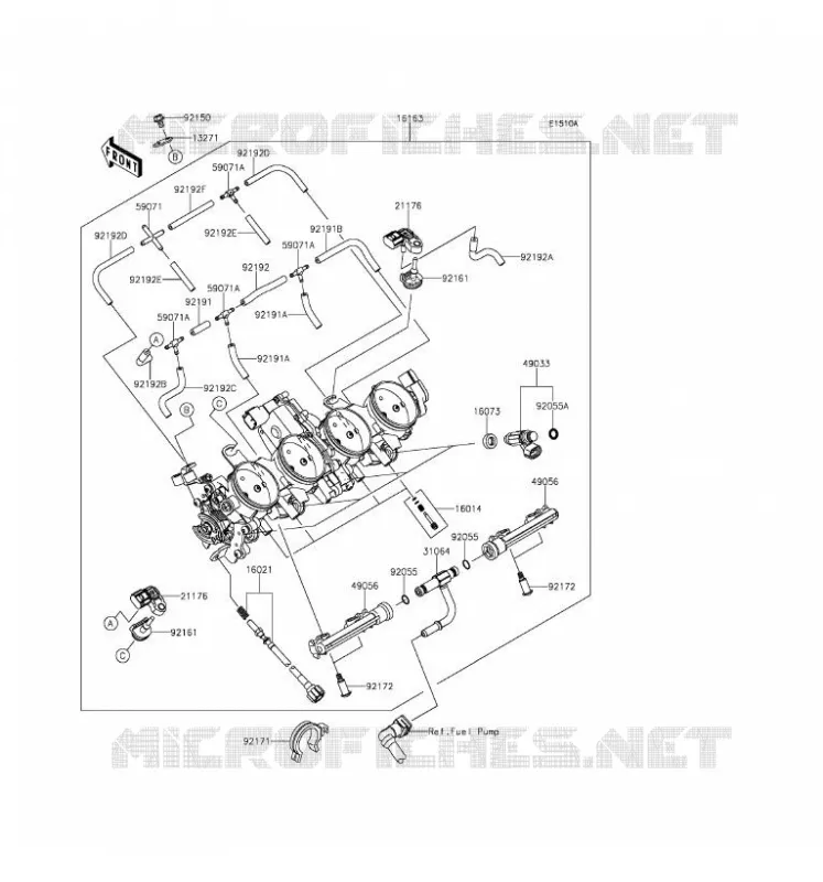 CARBURETOR(CA) Kawasaki MOTOS 636 2016 NINJA ZX-6R ABS  ZX636FGF