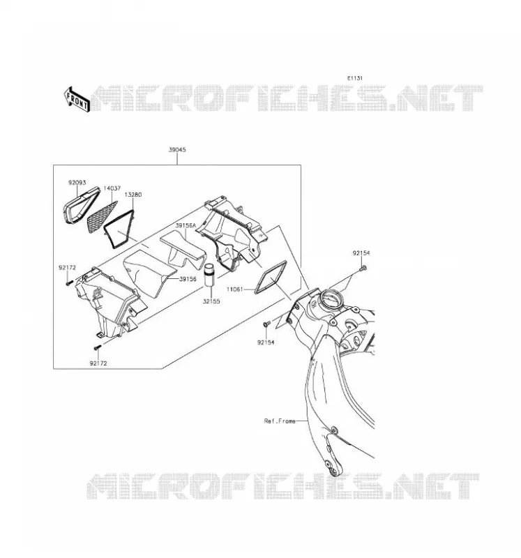DUCT Kawasaki MOTOS 636 2016 NINJA ZX-6R ABS  ZX636FGF