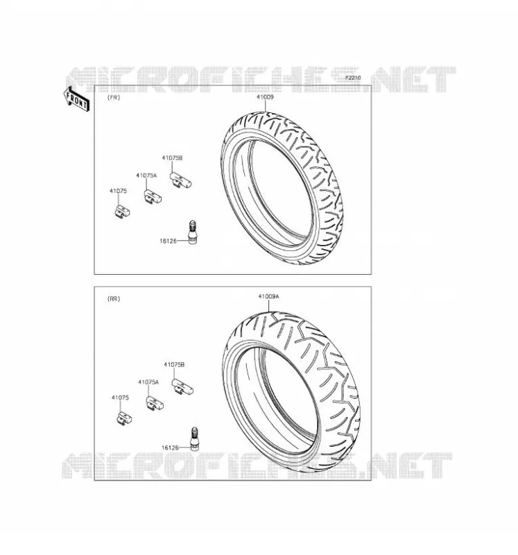 TIRES Kawasaki MOTOS 636 2016 NINJA ZX-6R ABS  ZX636FGF