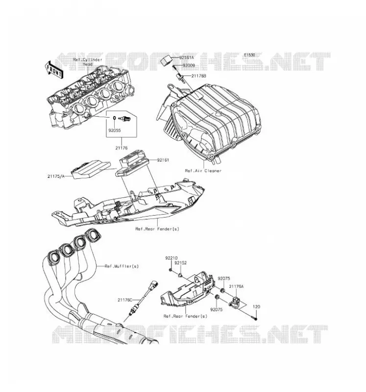 FUEL INJECTION Kawasaki MOTOS 636 2016 NINJA ZX-6R ABS  ZX636FGFA
