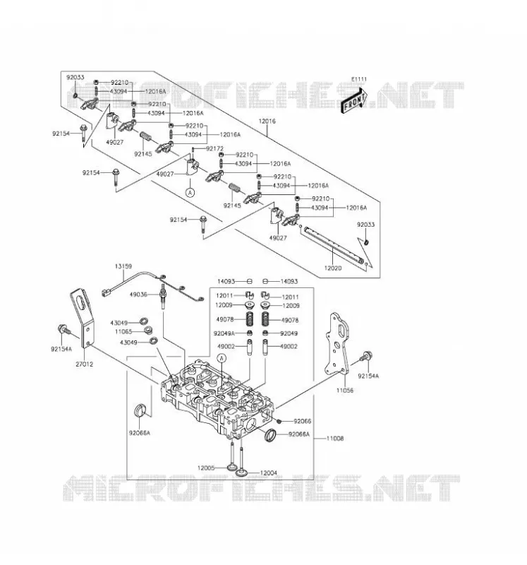 CYLINDER HEAD Kawasaki SSV 1000 2016 MULE PRO-DXT  KAF1000AGF