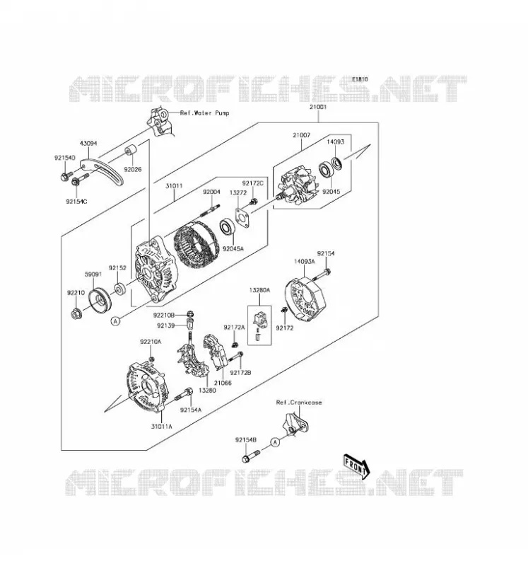 GENERATOR Kawasaki SSV 1000 2017 MULE PRO-DXT  KAF1000AHF