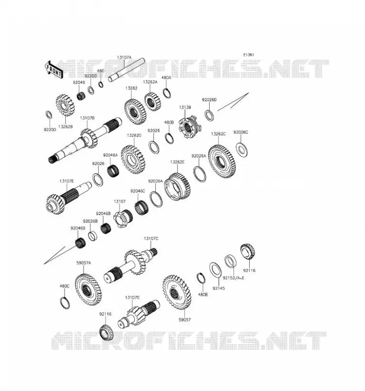 TRANSMISSION Kawasaki SSV 1000 2016 MULE PRO-DXT  KAF1000BGF