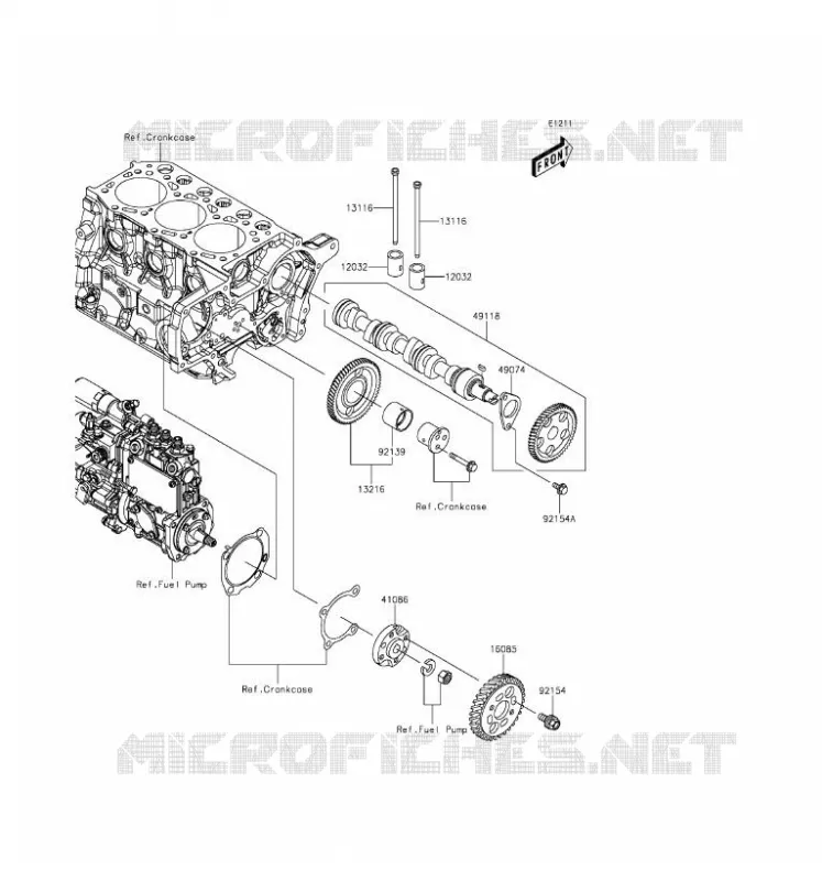 VALVE - CAMSHAFT Kawasaki SSV 1000 2016 MULE PRO-DXT  KAF1000CGF