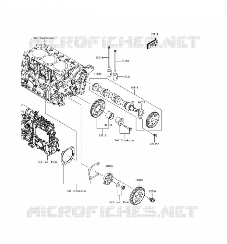 VALVE - CAMSHAFT Kawasaki SSV 1000 2017 MULE PRO-DXT  KAF1000CHF