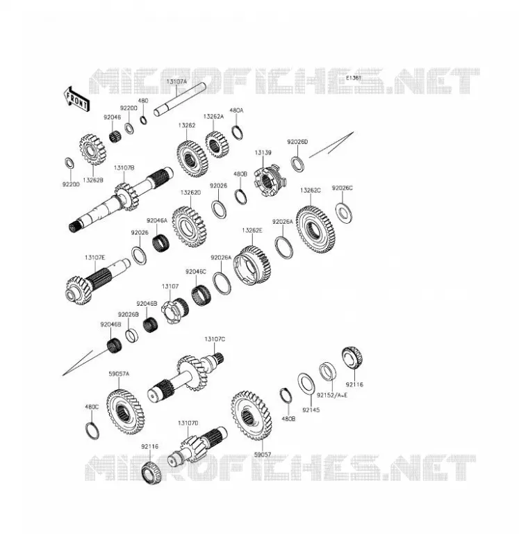 TRANSMISSION Kawasaki SSV 1000 2016 MULE PRO-DX  KAF1000DGF