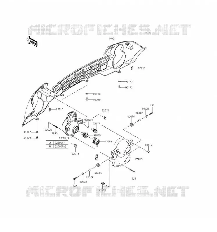 LENS(S) Kawasaki SSV 400 2016 MULE 610 4X4  KAF400AGF