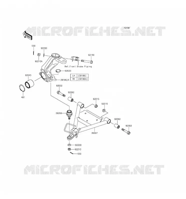 SUSPENSION Kawasaki SSV 400 2016 MULE 610 4X4  KAF400AGF