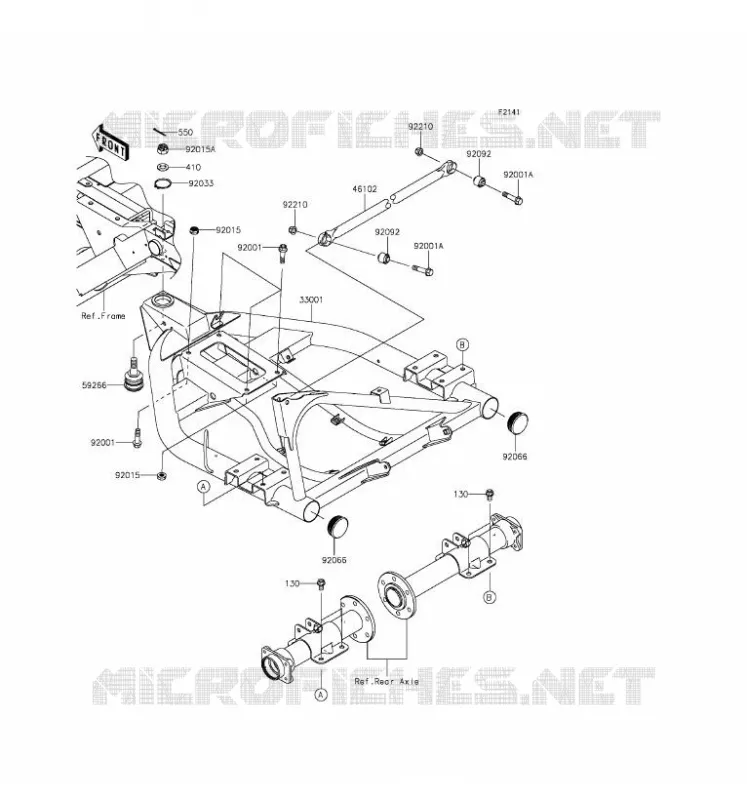 SWINGARM Kawasaki SSV 400 2016 MULE 610 4X4  KAF400AGF