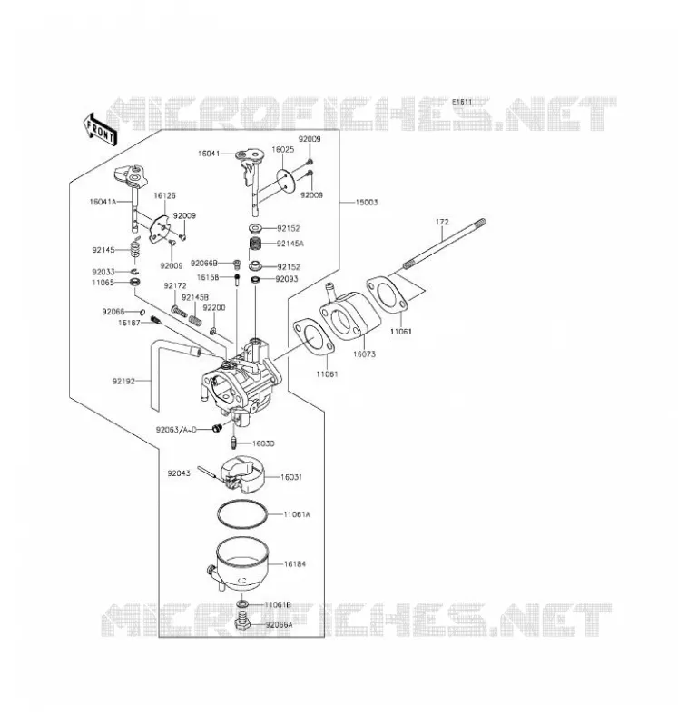 CARBURETOR Kawasaki SSV 400 2016 MULE 600  KAF400BGF