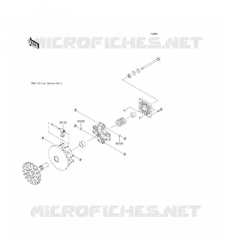OPTION PARTS(MOTEUR) Kawasaki SSV 400 2016 MULE 600  KAF400BGF
