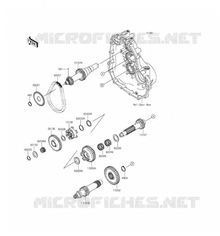 TRANSMISSION Kawasaki SSV 400 2016 MULE 600  KAF400BGF