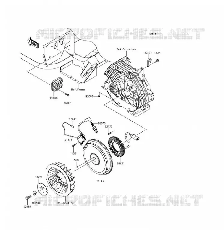 GENERATOR - COIL Kawasaki SSV 400 2017 MULE SX 4X4  KAF400HHF
