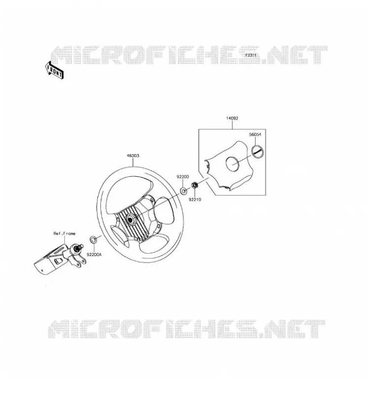 HANDLEBAR Kawasaki SSV 400 2017 MULE SX 4X4  KAF400HHF