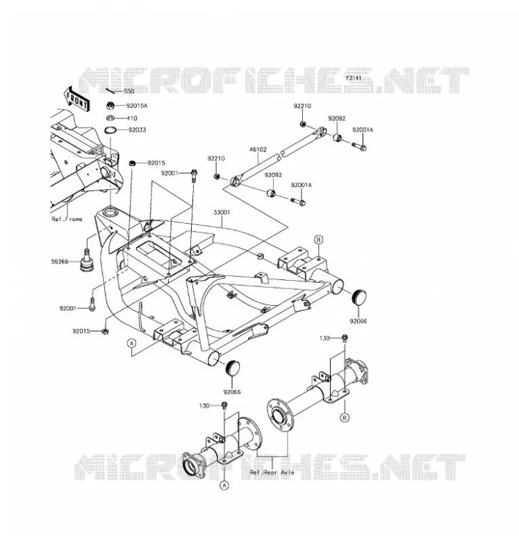 SWINGARM Kawasaki SSV 400 2017 MULE SX 4X4  KAF400HHF