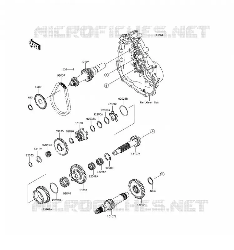 TRANSMISSION Kawasaki SSV 400 2017 MULE SX 4X4  KAF400HHF