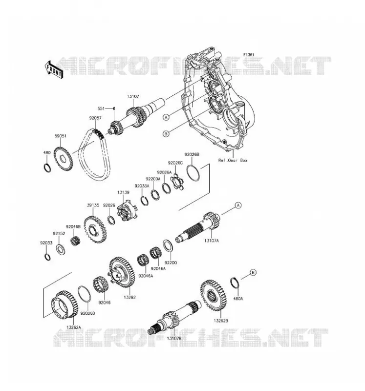 TRANSMISSION Kawasaki SSV 400 2017 MULE SX  KAF400HHS