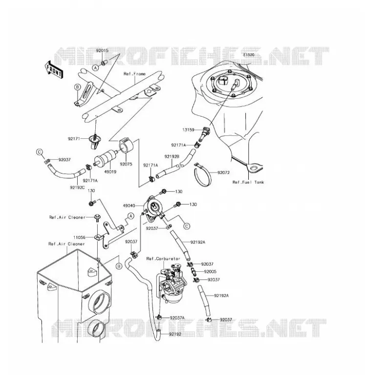 FUEL PUMP Kawasaki SSV 400 2017 MULE SX  KAF400JHF