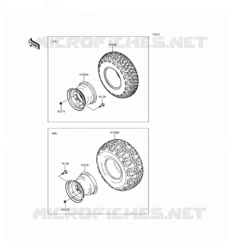 TIRES Kawasaki SSV 400 2017 MULE SX  KAF400JHF