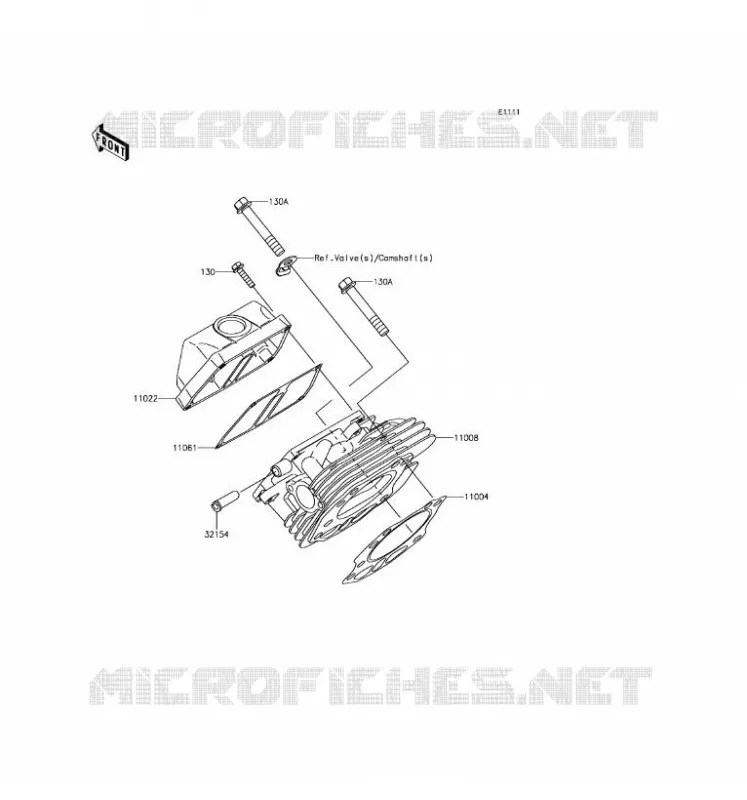 CYLINDER HEAD Kawasaki SSV 400 2017 MULE SX  KAF400JHF
