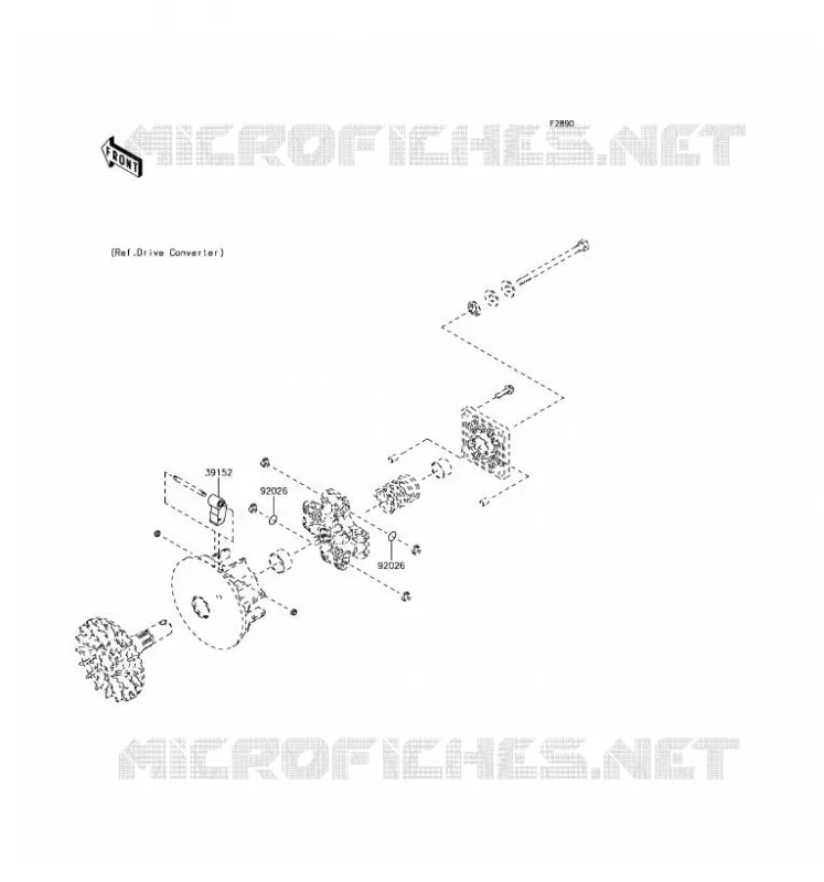 OPTION PARTS(MOTEUR) Kawasaki SSV 400 2017 MULE SX  KAF400JHF