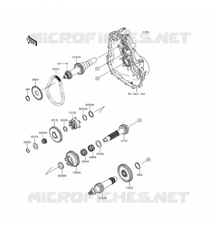 TRANSMISSION Kawasaki SSV 400 2017 MULE SX  KAF400JHF