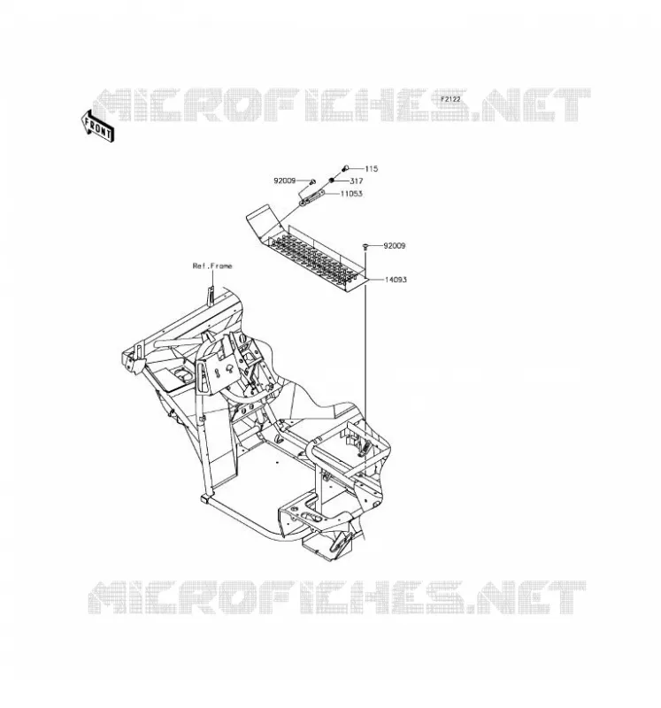 ENGINE MOUNT Kawasaki SSV 400 2017 MULE SX  KAF400JHF