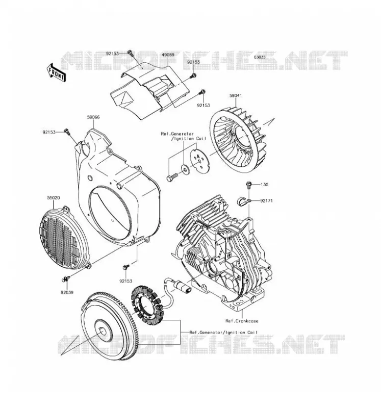 COOLING Kawasaki SSV 400 2017 MULE SX  KAF400JHS