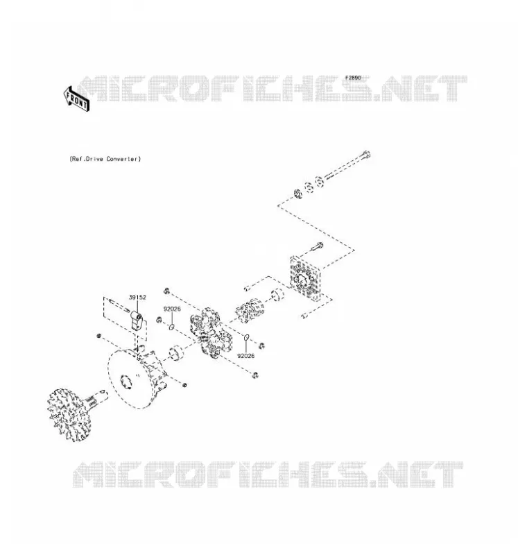 OPTION PARTS(MOTEUR) Kawasaki SSV 400 2017 MULE SX  KAF400JHS