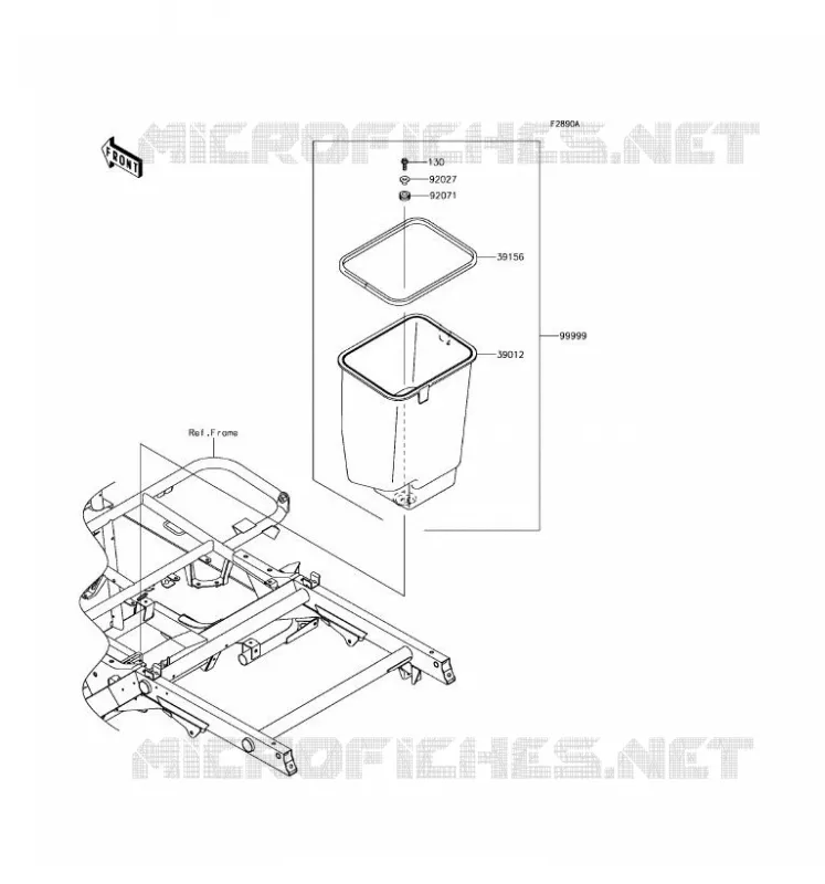 OPTION PARTS(CADRE) Kawasaki SSV 400 2017 MULE SX  KAF400KHF