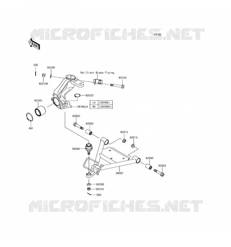 SUSPENSION Kawasaki SSV 400 2017 MULE SX  KAF400LHS