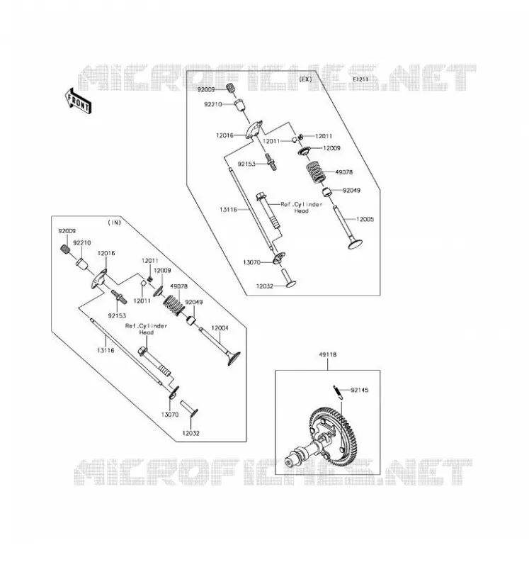 VALVE - CAMSHAFT Kawasaki SSV 400 2017 MULE SX  KAF400LHS