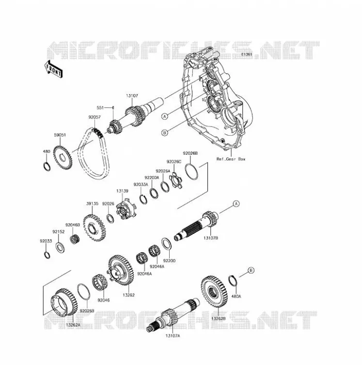 TRANSMISSION Kawasaki SSV 400 2017 MULE SX  KAF400MHS