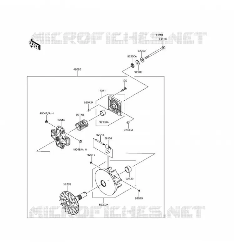 DRIVE CONVERTER Kawasaki SSV 400 2017 MULE SX  KAF400NHF