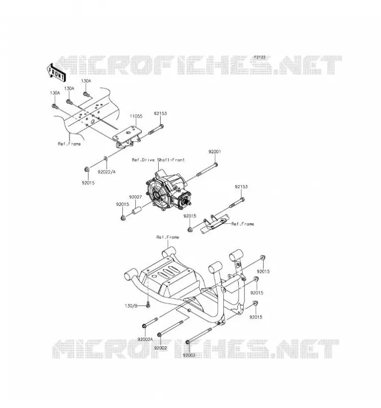 ENGINE MOUNT Kawasaki SSV 620 2017 MULE 4010 4X4  KAF620MHF