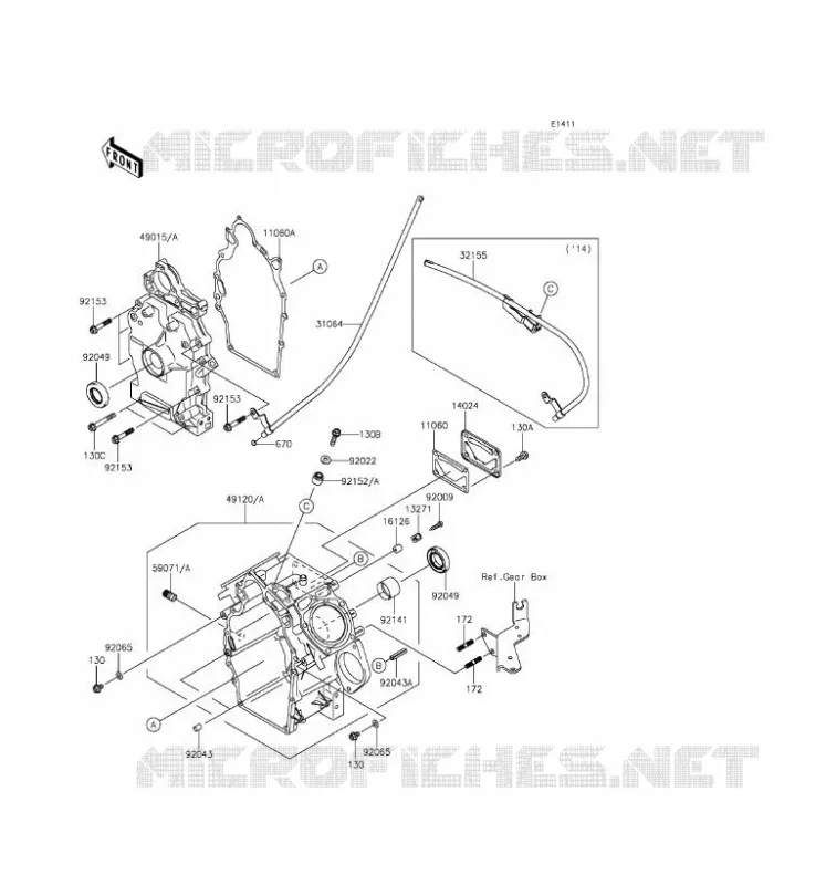 CRANKCASE(S) Kawasaki SSV 620 2016 MULE 4000  KAF620PGF