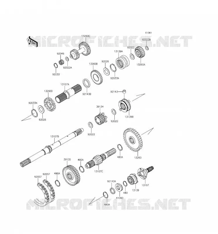 TRANSMISSION Kawasaki SSV 620 2017 MULE 4010 TRANS 4X4  KAF620RHF