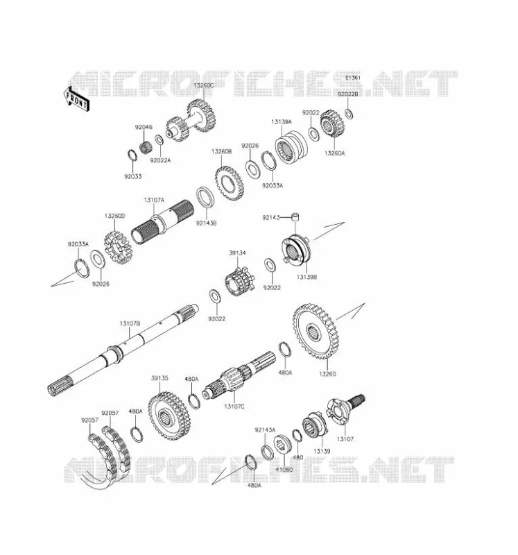 TRANSMISSION Kawasaki SSV 620 2017 MULE 4010 TRANS 4X4  KAF620SHF