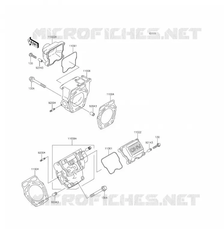 CYLINDER HEAD Kawasaki SSV 620 2016 MULE 4010 4X4  KAF620TGF