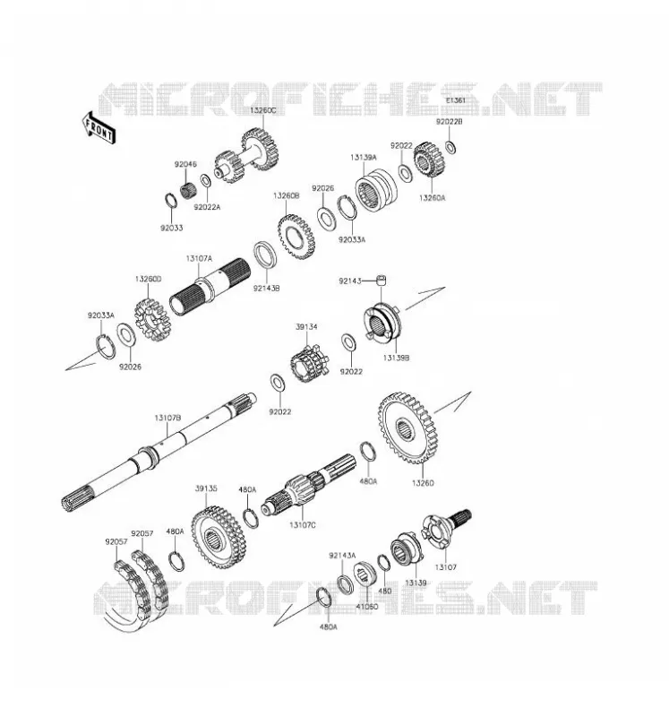 TRANSMISSION Kawasaki SSV 620 2016 MULE 4010 4X4  KAF620TGF