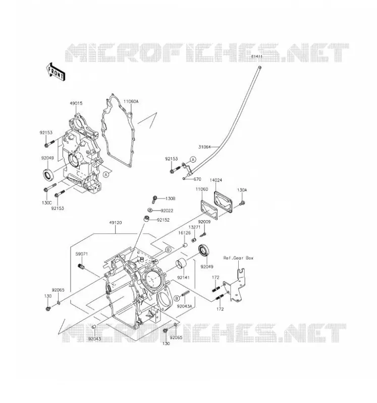 CRANKCASE(S) Kawasaki SSV 620 2017 MULE 4010 4X4  KAF620THF