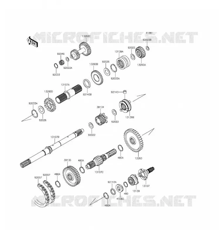 TRANSMISSION Kawasaki SSV 620 2016 MULE 4010 TRANS 4X4  KAF620VGF