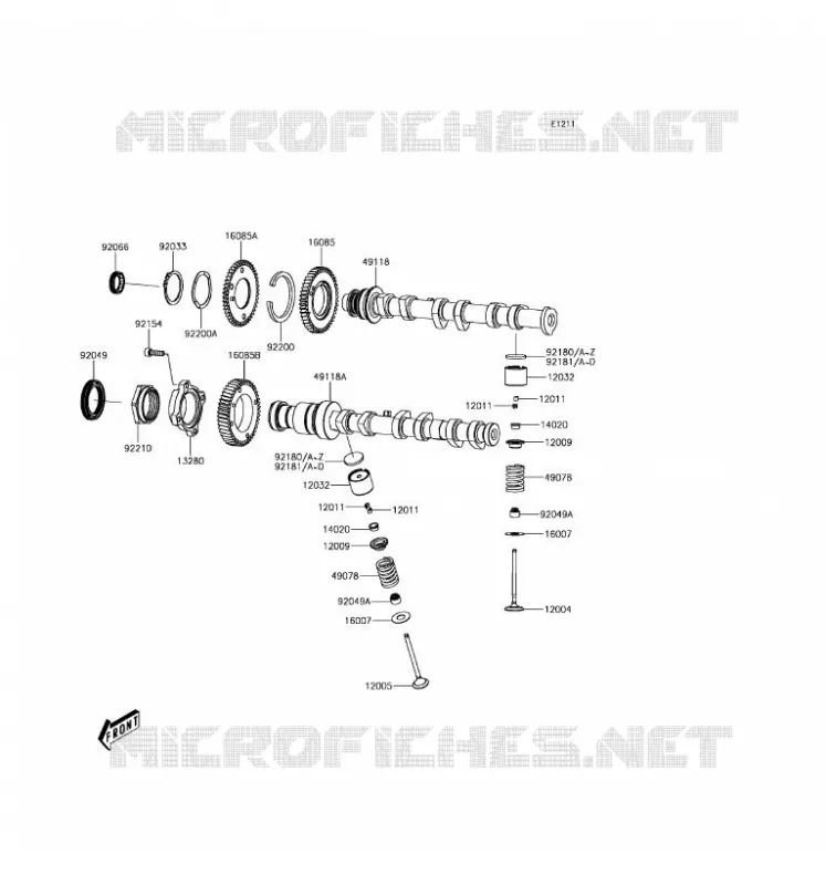 VALVE - CAMSHAFT Kawasaki SSV 820 2017 MULE PRO-FXT  KAF820BHF