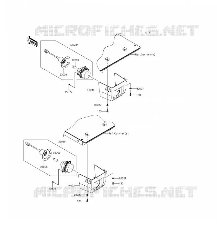 TAILLIGHT(S) Kawasaki SSV 820 2016 MULE PRO-FX  KAF820EGF