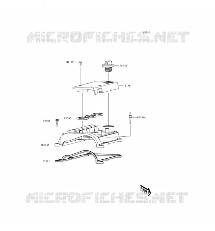 CYLINDER HEAD COVER Kawasaki SSV 820 2016 MULE PRO-FX  KAF820FGF